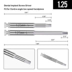 Dental implant machine drivers for restorative workflows