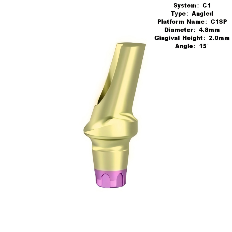 Angled Abutment Compatible with MIS C1 Implants