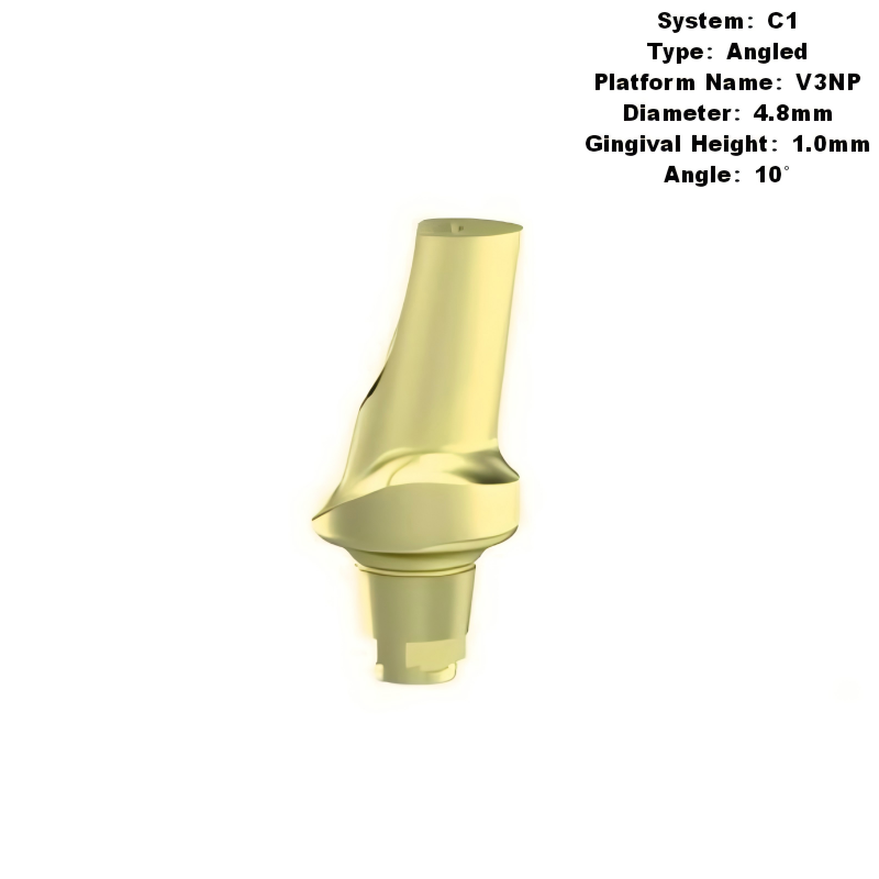Angled Abutment Compatible with MIS C1 Implants