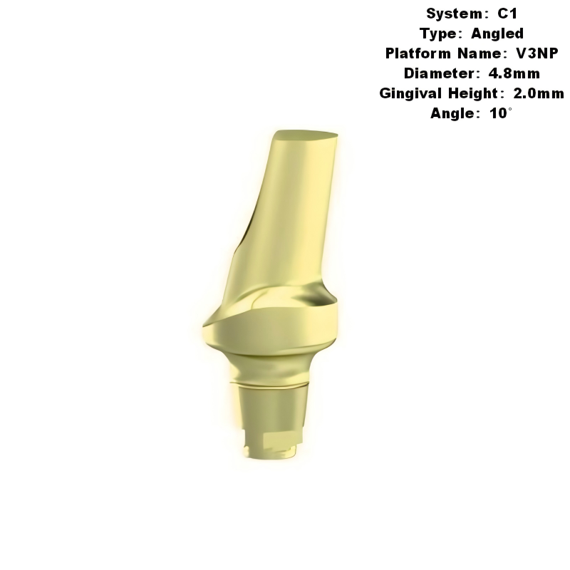 Angled Abutment Compatible with MIS C1 Implants