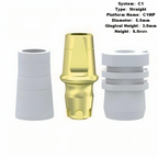 Straight Abutment with Transfer Plastic Cap Compatible with MIS C1 Implants