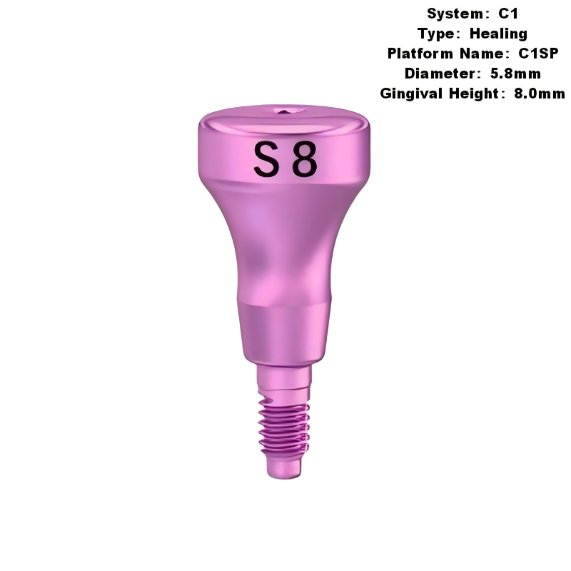 Healing Abutment Compatible with MIS C1 Implants