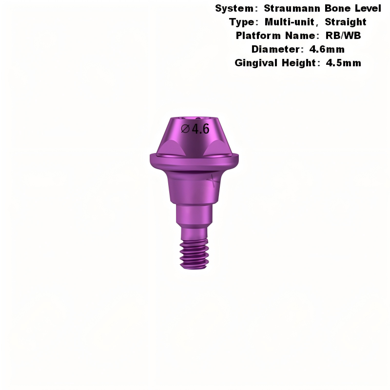 Straumann® BLX RB/WB Implants Multi Straight Abutment Compatible