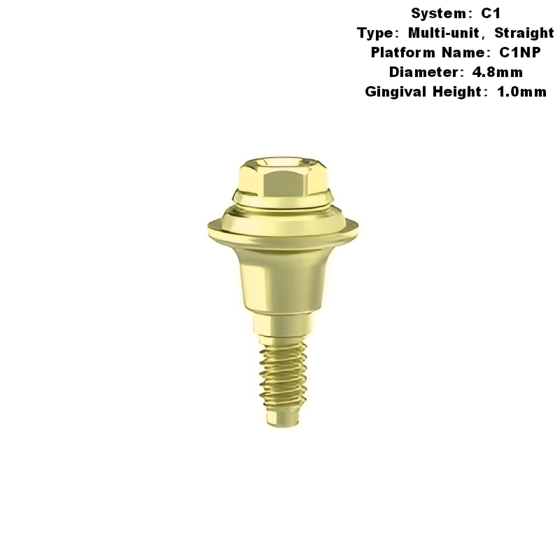 Multi Straight Abutment Compatible with MIS C1 Implants