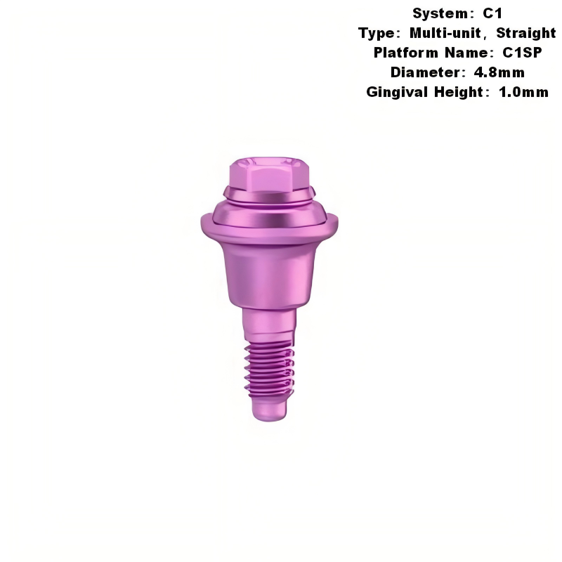 Multi Straight Abutment Compatible with MIS C1 Implants