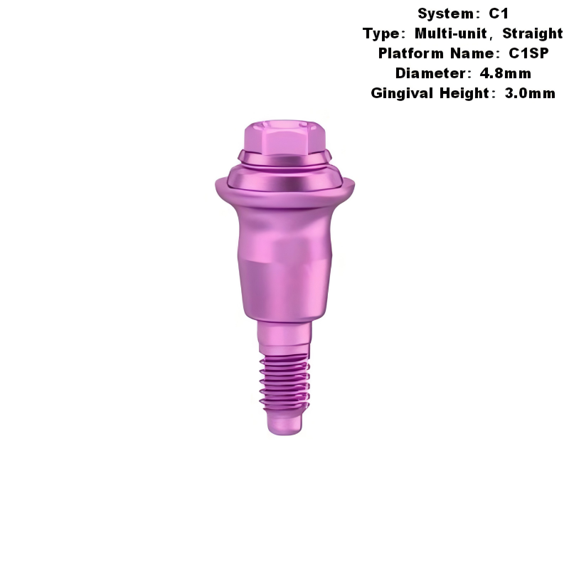 Multi Straight Abutment Compatible with MIS C1 Implants