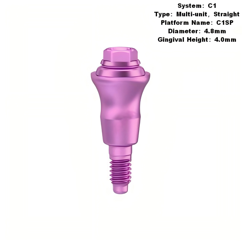 Multi Straight Abutment Compatible with MIS C1 Implants