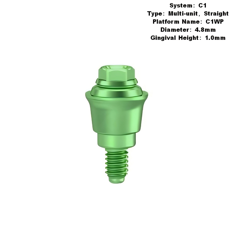 Multi Straight Abutment Compatible with MIS C1 Implants