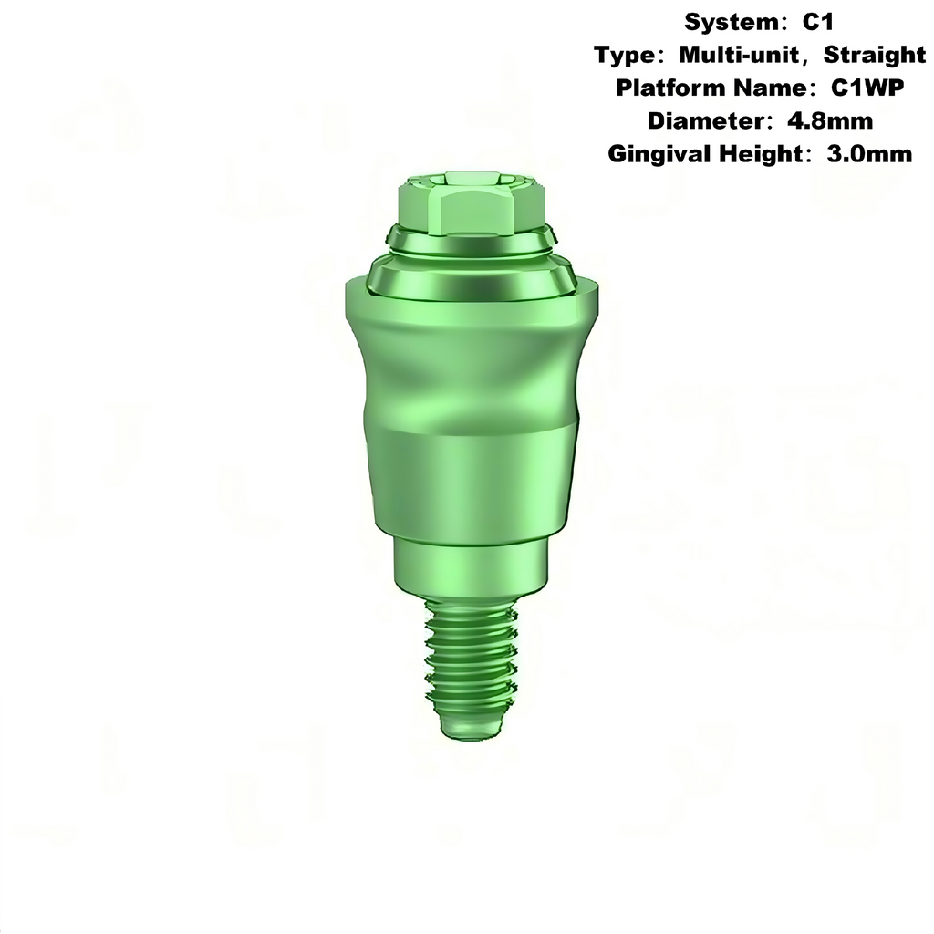 Multi Straight Abutment Compatible with MIS C1 Implants