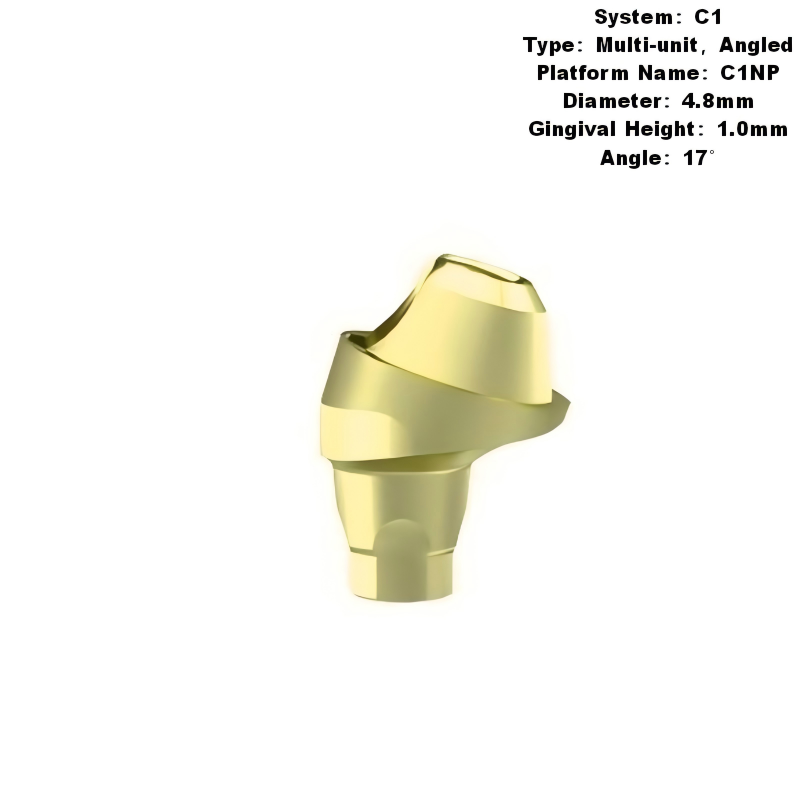 Multi Angled Abutment Compatible with MIS C1 Implants