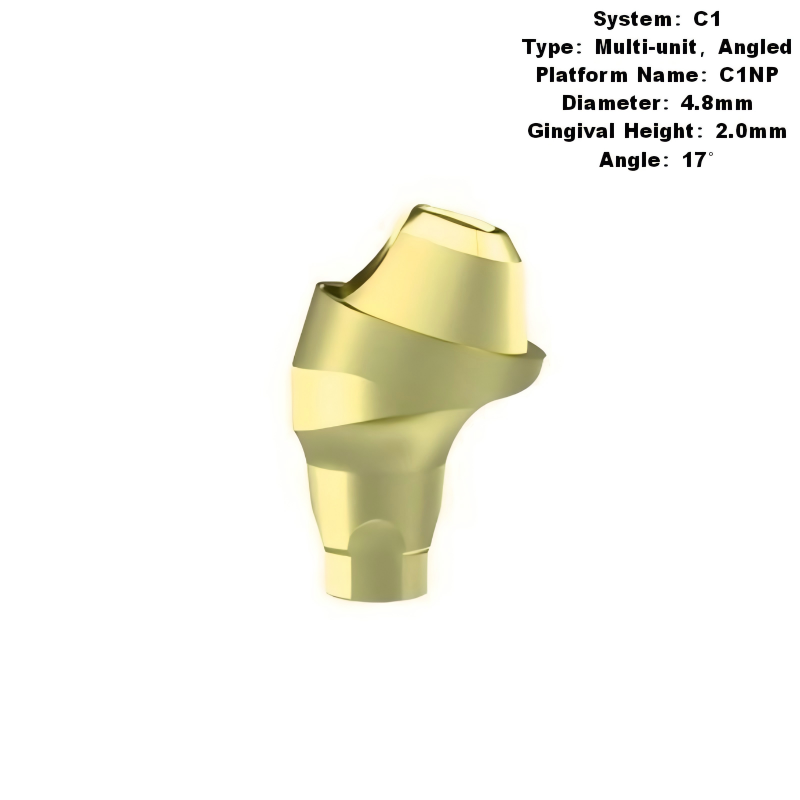 Multi Angled Abutment Compatible with MIS C1 Implants