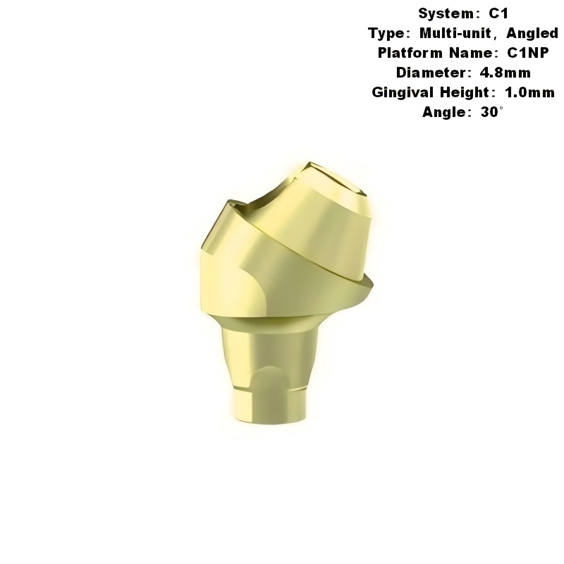 Multi Angled Abutment Compatible with MIS C1 Implants
