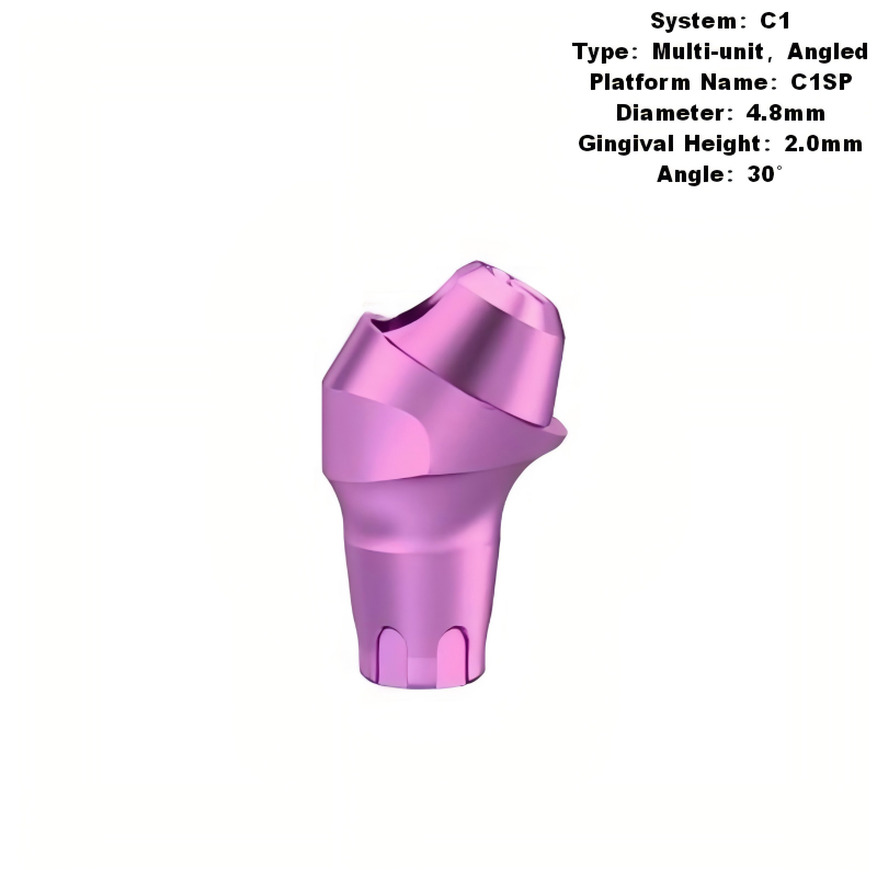 Multi Angled Abutment Compatible with MIS C1 Implants