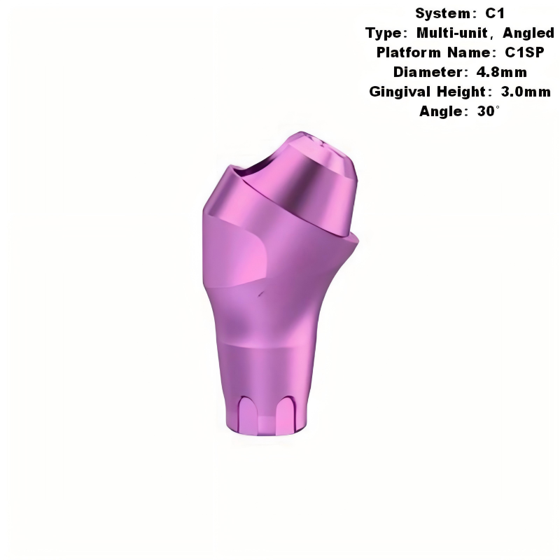 Multi Angled Abutment Compatible with MIS C1 Implants