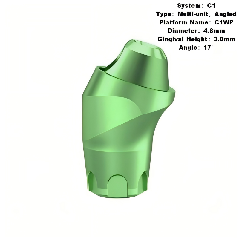 Multi Angled Abutment Compatible with MIS C1 Implants
