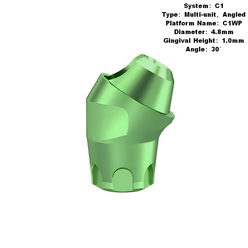 Multi Angled Abutment Compatible with MIS C1 Implants