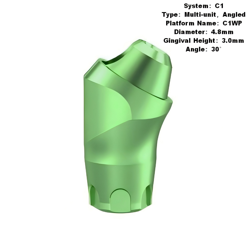 Multi Angled Abutment Compatible with MIS C1 Implants