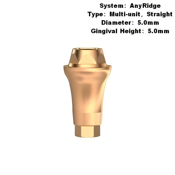 Multi Straight Abutment Compatible with MegaGen AnyRidge