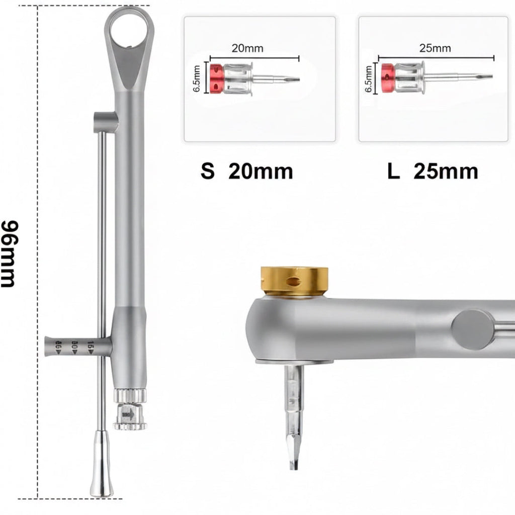 Dental implant screwdriver kit for clinical and laboratory use