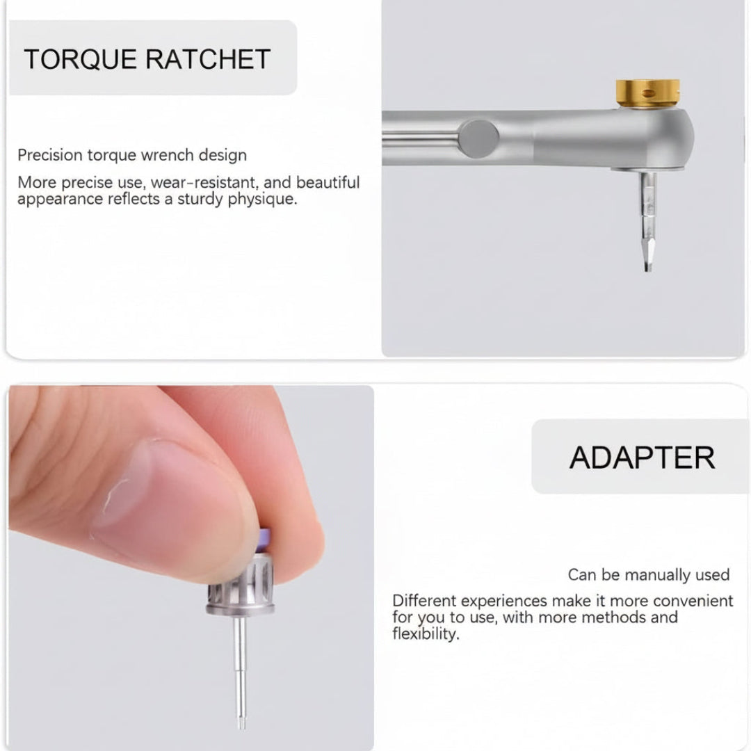 Universal implant screwdriver tools and storage case