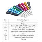 Universal dental implant screwdriver kit for laboratory workflows, product view 7