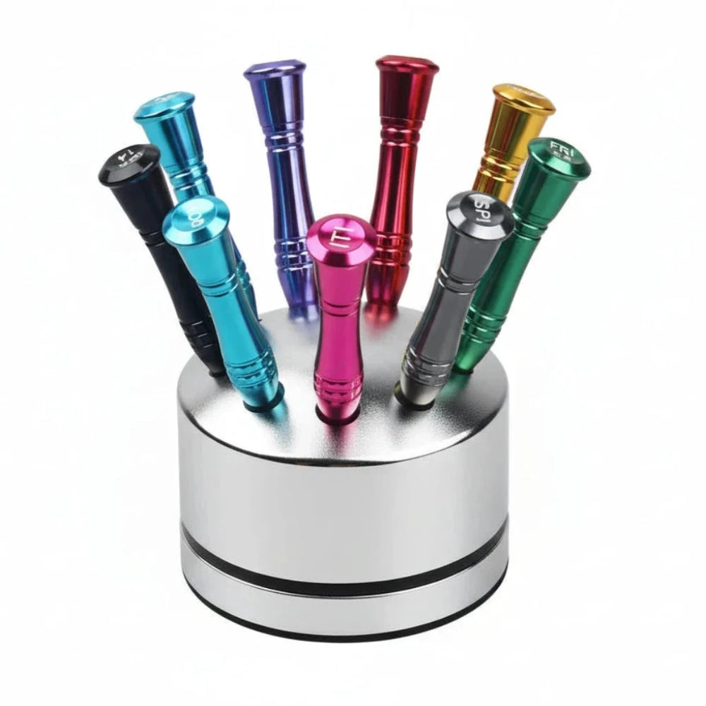 Universal 9-piece dental implant screwdriver kit for dental laboratories