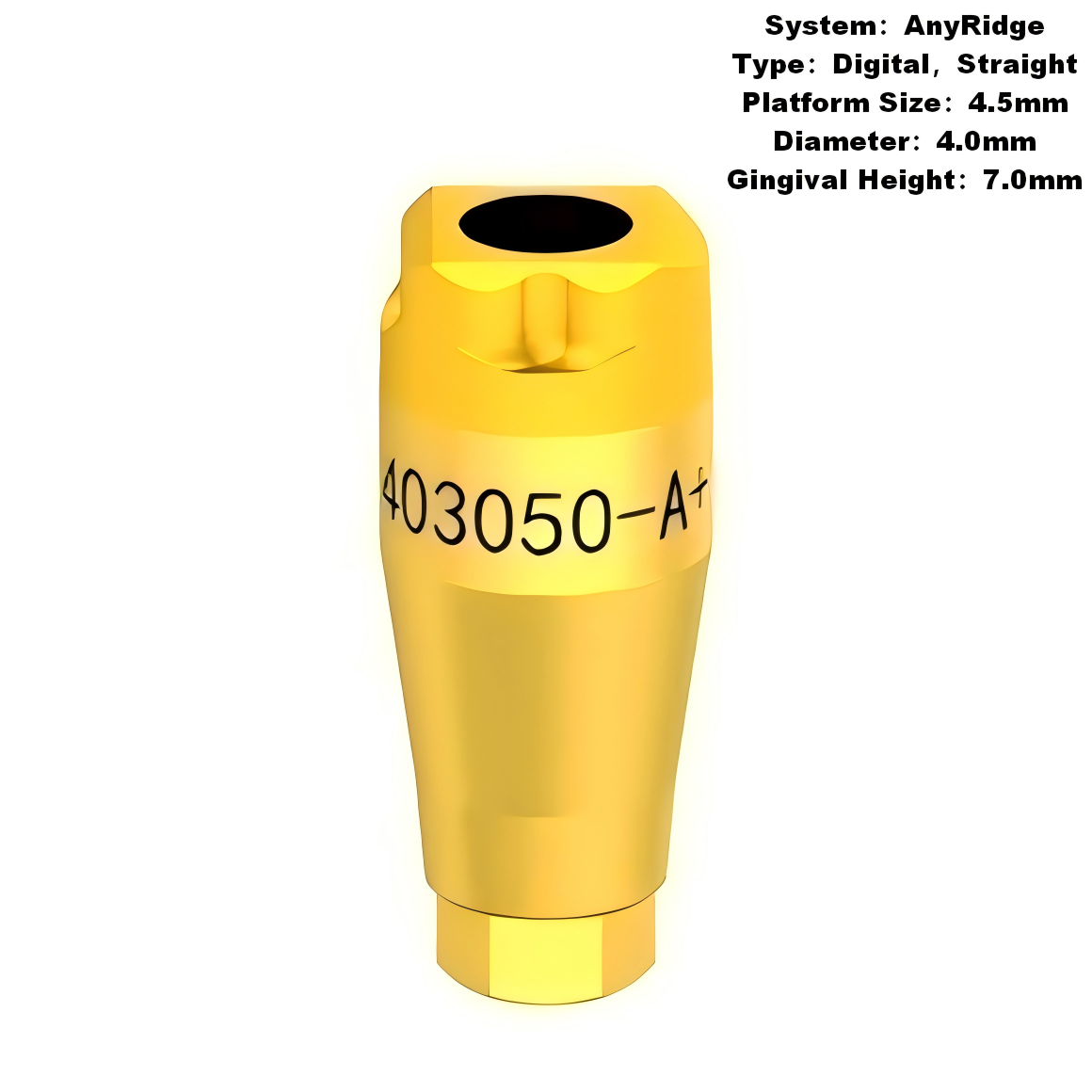 Scan Body for Single Implant Compatible with MegaGen AnyRidge