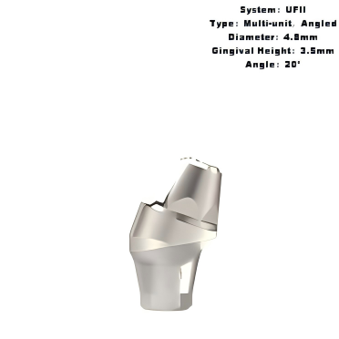 Multi Angled Abutment Compatible with DIO Implants