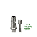 Straight Abutment Compatible with ADIN OS System for Single Implant