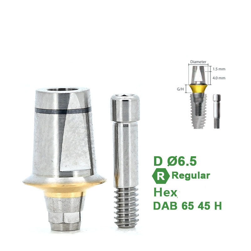 Straight Abutment Compatible with Dentium Implants