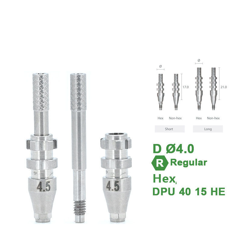 Open Transfer Coping Compatible with Dentium Implants Secondary image