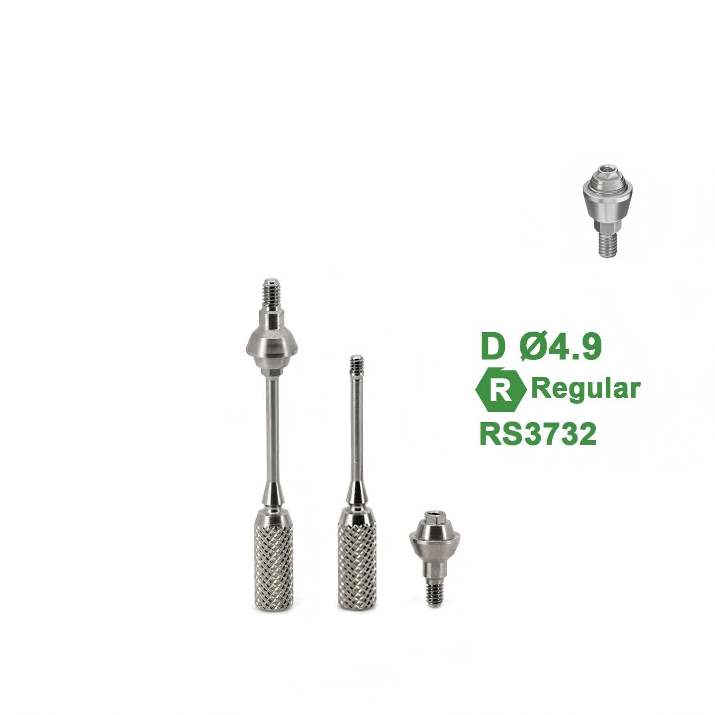 Multi Unit Straight Abutment Compatible with ADIN OS System Secondary image