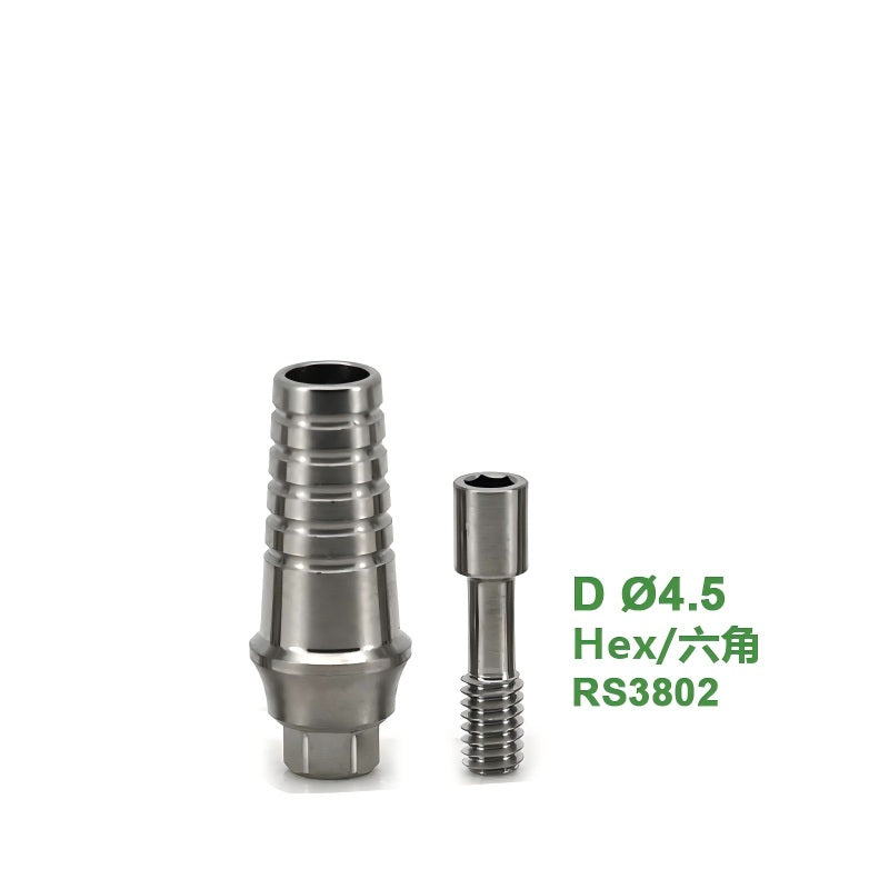 Straight Abutment Compatible with ADIN OS System for Single Implant