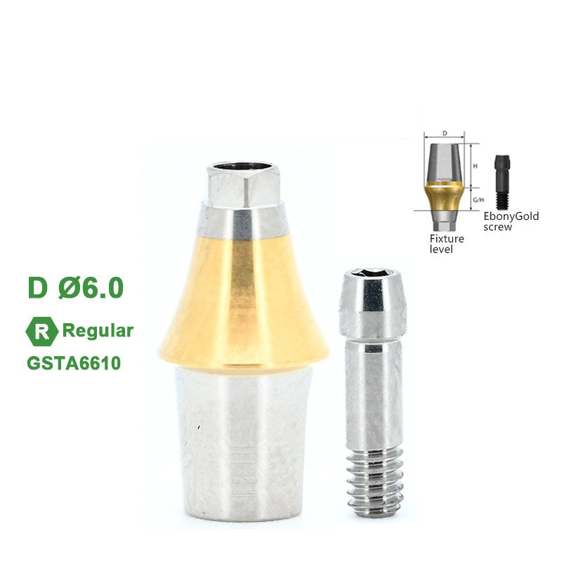 Regular Straight Abutment Compatible with Osstem Implants