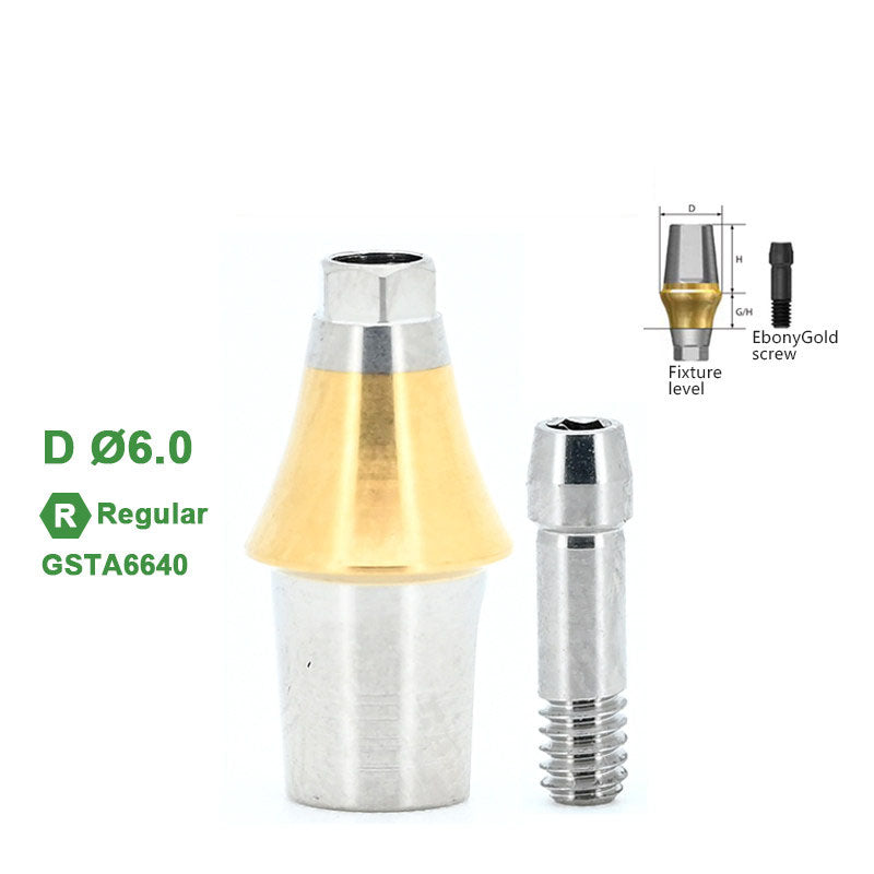 Regular Straight Abutment Compatible with Osstem Implants