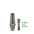 Straight Abutment Compatible with ADIN OS System for Single Implant