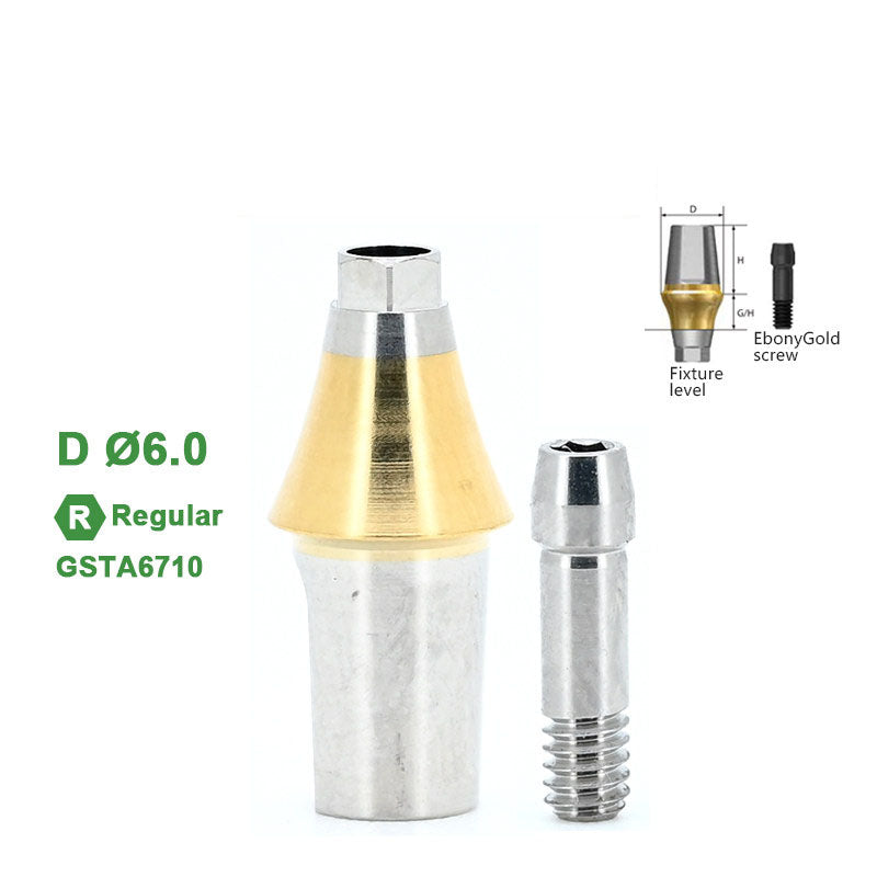 Regular Straight Abutment Compatible with Osstem Implants