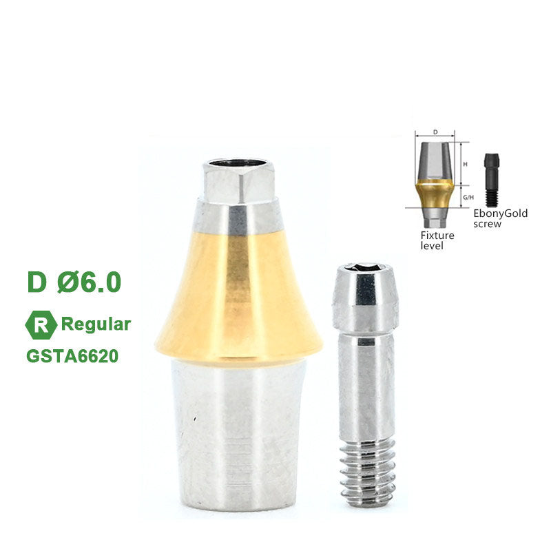 Regular Straight Abutment Compatible with Osstem Implants