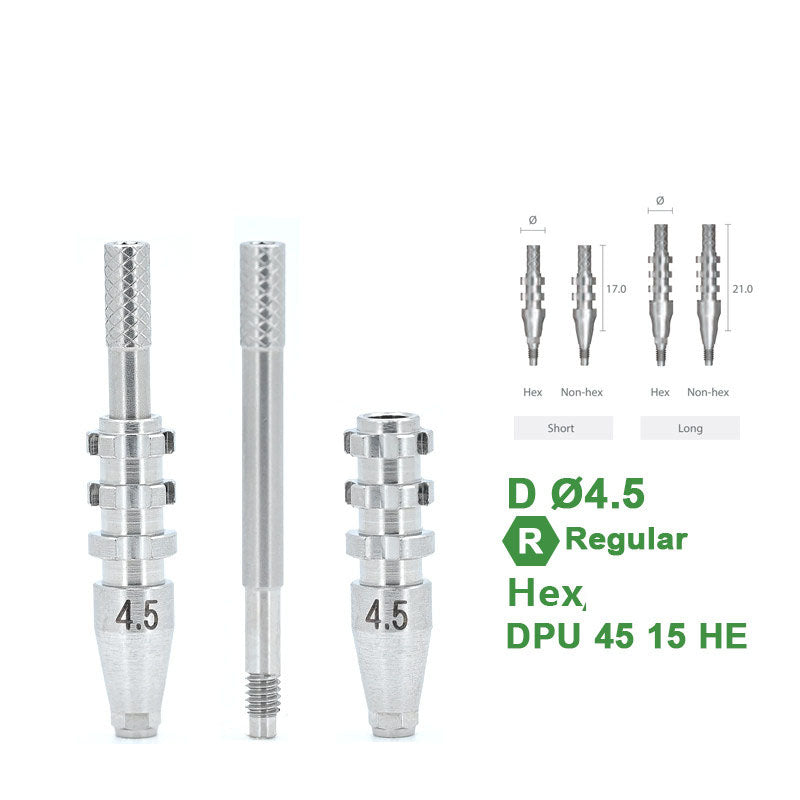 Open Transfer Coping Compatible with Dentium Implants