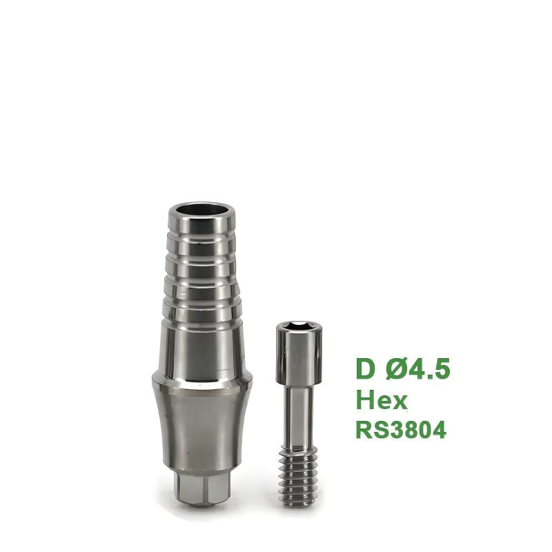 Straight Abutment Compatible with ADIN OS System for Single Implant