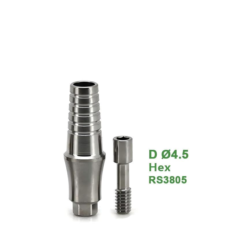 Straight Abutment Compatible with ADIN OS System for Single Implant
