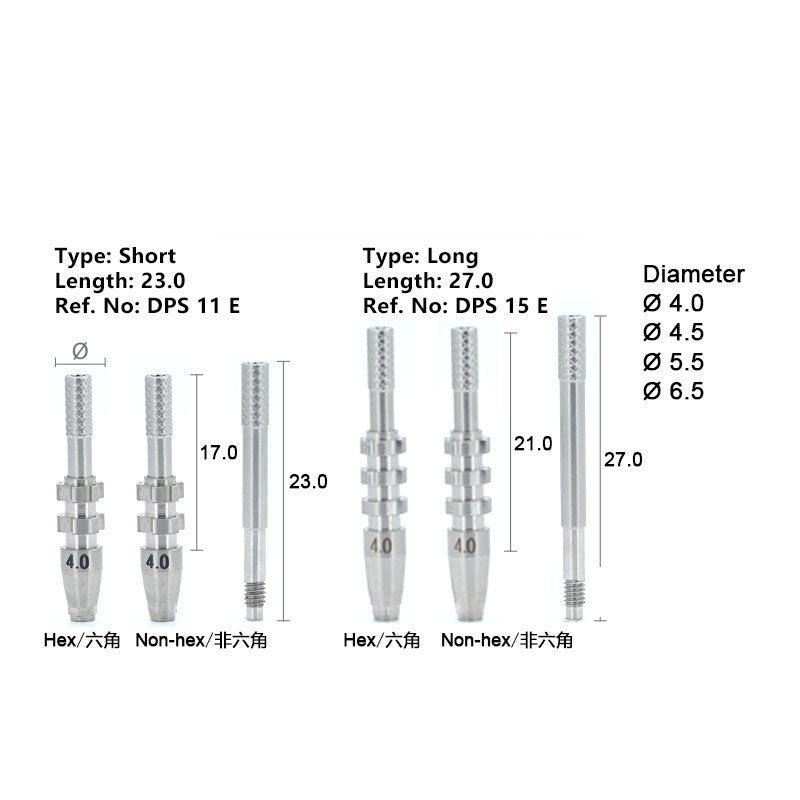 Open Transfer Coping Compatible with Dentium Implants
