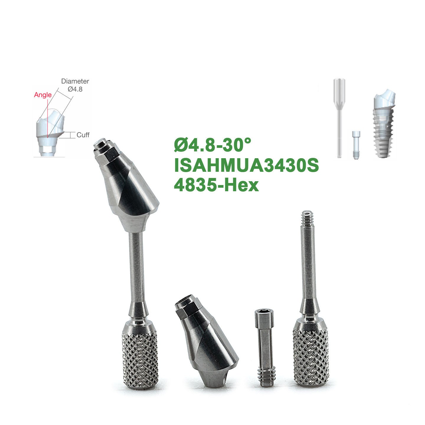 Multi Angled Abutment Compatible with NeoBiotech® Implants